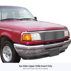 APS - APS GR06HEJ13S Stainless Billet Polish Grille for 93-97 Ford Ranger RWD - Image 1