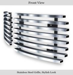 APS - APS Stainless Billet Fog Light Grilles Brushed Silverado 1500/HD GR03FFJ24C - Image 2