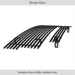 APS - APS Stainless Billet Grille Black 97-98 Ford F150 RWD GR06HGI52J - Image 2