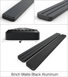APS - APS IB06FBC9B IStep 6" Running Boards Black for 19-23 Ford Rangler Crew - Image 3