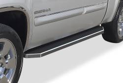 APS - APS IB03RJJ1Y H-Series Running Boards Polish for 99-06 Silverado/Sierra Crew - Image 1