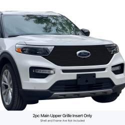 APS - APS Stainless Billet Grille Black 20-24 Ford Explorer ST/Line GR06FEB85J - Image 1