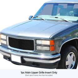 APS - APS Stainless Billet Grille Black 94-99 GMC C/K Truck GR07HEJ12J - Image 1