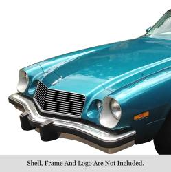 APS - APS Stainless Billet Grille Brushed 74-77 Chevrolet Camaro GR03HEB50C - Image 1