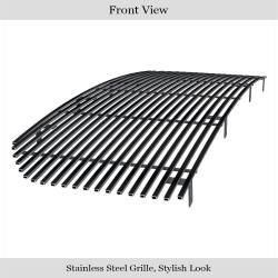 APS - APS Stainless Billet Grille Black 16-18 GMC Sierra 1500 GR07HFC62J - Image 2