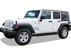 APS - APS IRunning Running Boards Black for 07-18 Wrangler JK 4DR IB10RAJ7B - Image 2