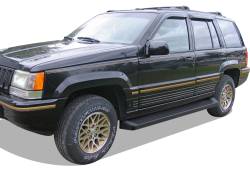 APS - APS IRunning Running Boards Black for 93-98 Grand Cherokee Laredo IB10RIF2B - Image 2