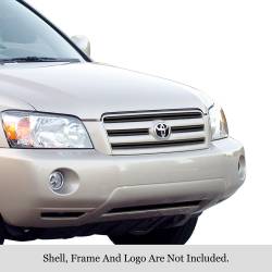 APS - APS Stainless Billet Grille Black for 04-07 Toyota Highlander GR20FFH16J - Image 1