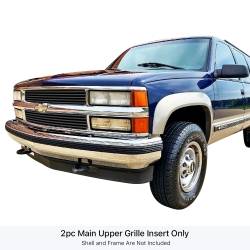 APS - APS Stainless Billet Grille Black 94-99 Chevy C/K/Tahoe/Suburban GR03HEJ11J - Image 1