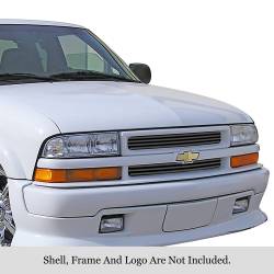 APS - APS Stainless Billet Grille Black 98-05 Chevrolet S10/Blazer GR03HEJ43J - Image 1