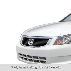 APS - APS Stainless Billet Grille Black 08-10 Honda Accord Sedan GR08FEE56J - Image 1