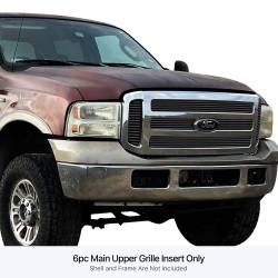 APS - APS Stainless Billet Grille Black 05-07 Super Duty/Excursion GR06FEG99J - Image 1