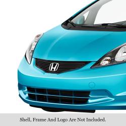 APS - APS Stainless Billet Grille Black 12-13 Honda Fit Base GR08FFD24J - Image 1