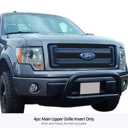 APS - APS Stainless Billet Grille Black 13-14 Ford F150 XL/XLT GR06FEI24J - Image 1