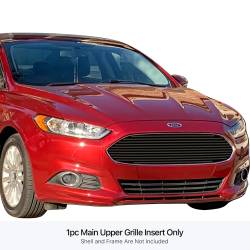 APS - APS Stainless Billet Grille Black 13-16 Ford Fusion GR06FEI40J - Image 1