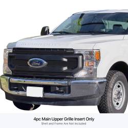 APS - APS Stainless Billet Grille Black 20-21 Ford Super Duty XL/XLT GR06FEJ79J - Image 1