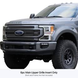 APS - APS Stainless Billet Grille Black 20-22 Ford Super Duty Lariat GR06FEJ80J - Image 1