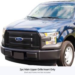APS - APS Stainless Billet Grille Black 15-17 Ford F150 XL GR06FFC11J - Image 1