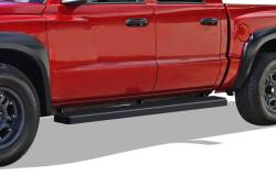 APS - APS IB04FJF5B IStep 6" Running Boards Black for 05-11 Dodge Dakota Quad - Image 1