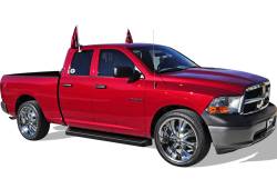 APS - APS IRunning Running Boards Black for 09-18 RAM 1500 Quad IB04RAG9B - Image 2