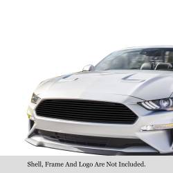 APS - APS Stainless Billet Grille Black 18-22 Mustang EcoBoost GR06FFD06J - Image 1