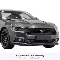 APS - APS Stainless Billet Grille Black 15-17 Ford Mustang GT GR06FFD46J - Image 1