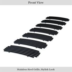 APS - APS Stainless Billet Grille Black for 05-07 Jeep Liberty GR10FED96J - Image 2