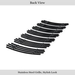 APS - APS Stainless Billet Grille Black for 06-10 Jeep Compass GR10FEE38J - Image 3