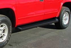 APS - APS IRunning Running Boards Black for 99-00 Dodge Dakota Quad IB04RIA1B - Image 1