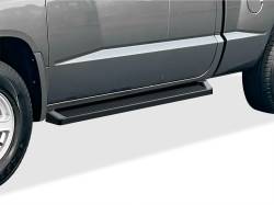APS - APS IRunning Running Boards Black for 05-11 Dodge Dakota Club IB04RJF4B - Image 1