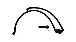 J&L Oil Separator Co - J&L Oil Separator Co 3125P-B Black Oil Separator 3.0 PCV Side - Image 1