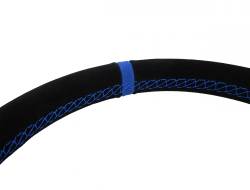 PRP - PRP SRG151 Flat Suede Steering Wheel 13" Diameter Blue - Image 3