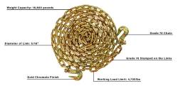 BulletProof Hitches - BulletProof BPMDTRANSPORT20 Medium Duty 5/16" x 20' Transport Chain - Image 4