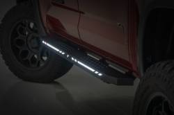 Rough Country Suspension Systems - Rough Country 57008 AC2 LED Running Boards Black for 22-26 Toyota Tundra CrewMax - Image 1