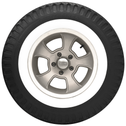 Coker - Coker 613097 820-15 Firestone Drag 2 1/4" White Wall - Image 2