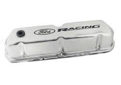 Ford Performance Parts - Ford Perf. 302-071 Tall Valve Covers Steel Chrome/Black Recessed Logo for SBF - Image 2