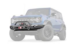 Warn - Warn 107856 Elite Front Winch Bumper w/Grille Guard Tube for 21-25 Ford Bronco - Image 1