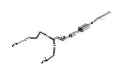 Borla - Borla 141003 S-Type Cat-Back Exhaust Single Split Rear Exit 24-26 Silv/Sra 1500 - Image 1