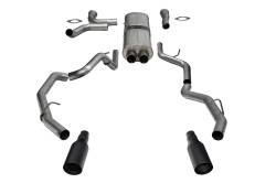 Corsa Performance - Corsa 21389BPC 3" True Dual Catback Exhaust w/Dual Rear Exit & Flat Cut 5" Tips - Image 1