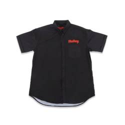 Holley - Holley 10437-3XHOL Button Short Sleeve 3XL Black - Image 2
