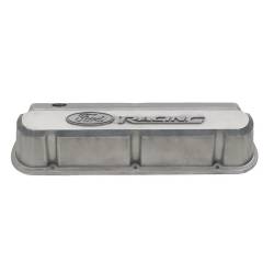 Ford Performance Parts - Ford Perf. 302-146 Unfinished Slant Edge Valve Covers w/Raised Logo for SBF - Image 1