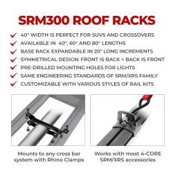 Go Rhino - Go Rhino 5933064T SRM300 Quad Overland Rail Kit - Image 3