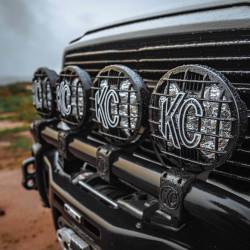 KC Hilites - KC HiLiTES 7230 SlimLite Black 8" LED Stone Guard - Image 2