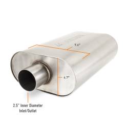 Mishimoto - Mishimoto MMEXH-MF-25CCBR Mishimoto Universal SS Exhaust Muffler 2.5" - Image 2