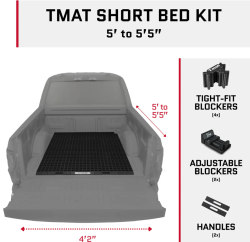 Tmat - Tmat TMAT-KIT-64X50 Truck Bed Organizer Slide Out Mat - Image 2