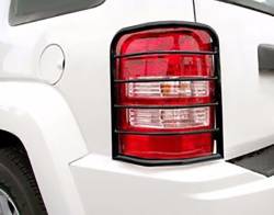 Black Horse Off Road - Black Horse 7JP406A Black Taillight Guards for 08-12 Jeep Liberty - Image 1