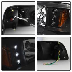 Spyder Auto - Spyder Auto 5012531 Crystal Headlights Black/Clear for 87-93 Ford Mustang - Image 4