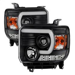 Spyder Auto - Spyder 5080523 Light Bar Headlights Black/Clear for 14-15 Sierra 1500/2500HD - Image 1