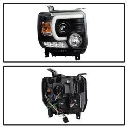 Spyder Auto - Spyder 5080523 Light Bar Headlights Black/Clear for 14-15 Sierra 1500/2500HD - Image 2