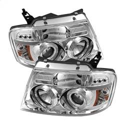 Spyder Auto - Spyder Auto 5010216 Halo Projector Headlights Chrome/Clear for 04-08 Ford F150 - Image 1